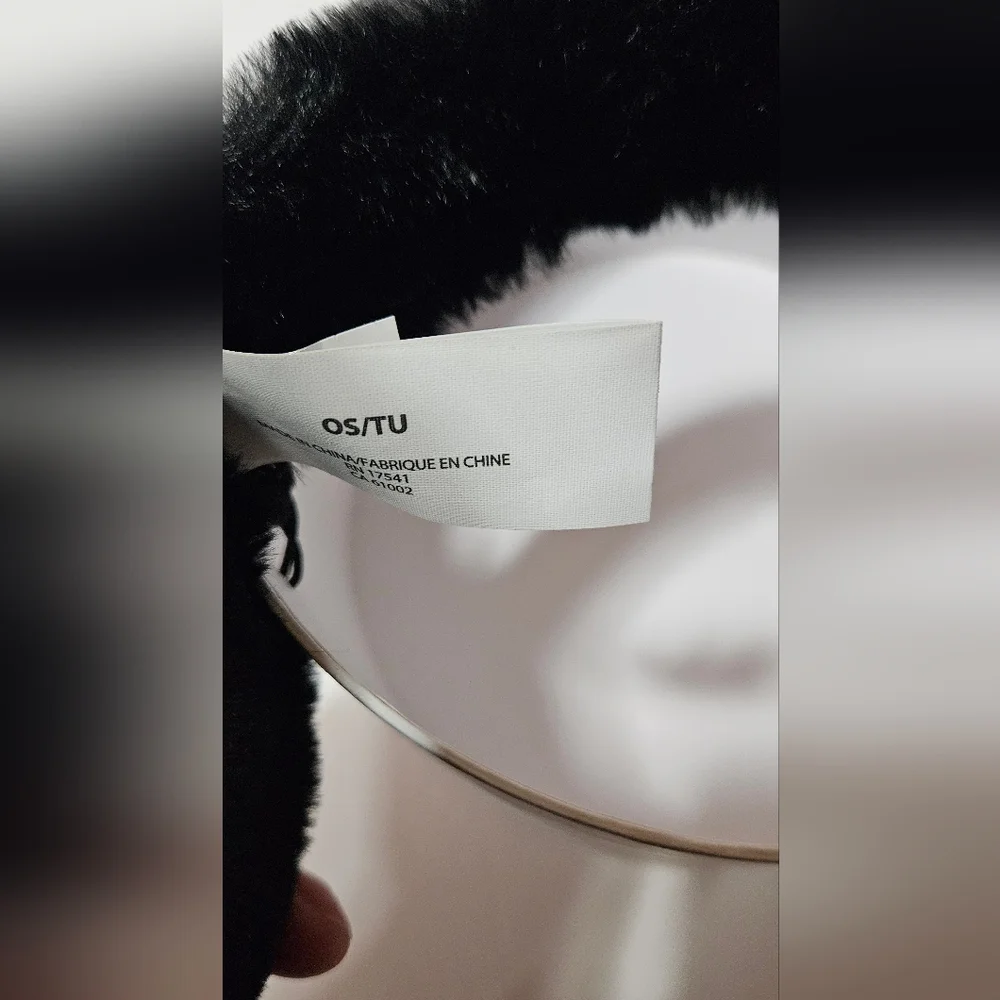 UGG Classic Black Faux Fur Earmuffs - Picture 4 of 6